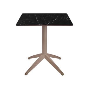 Стіл QUATRO FIX 70x70 TAUPE-MARBLE